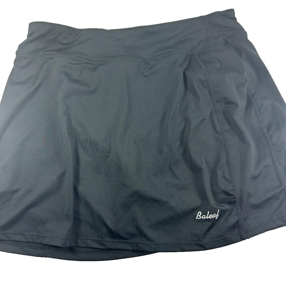 Bayleaf Womens Skort Size Large Black Golf Sports Athletic Workout Waist Pocket